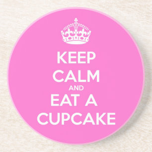 Keep Calm and Eat a Cupcake Coaster