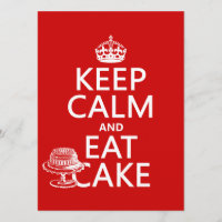 Keep Calm and Eat Cake