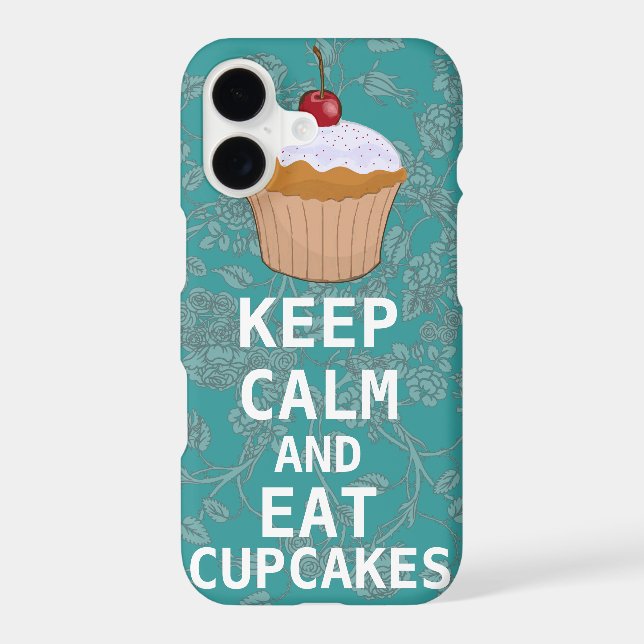 KEEP CALM AND Eat Cupcakes-change plum any colour (Back)