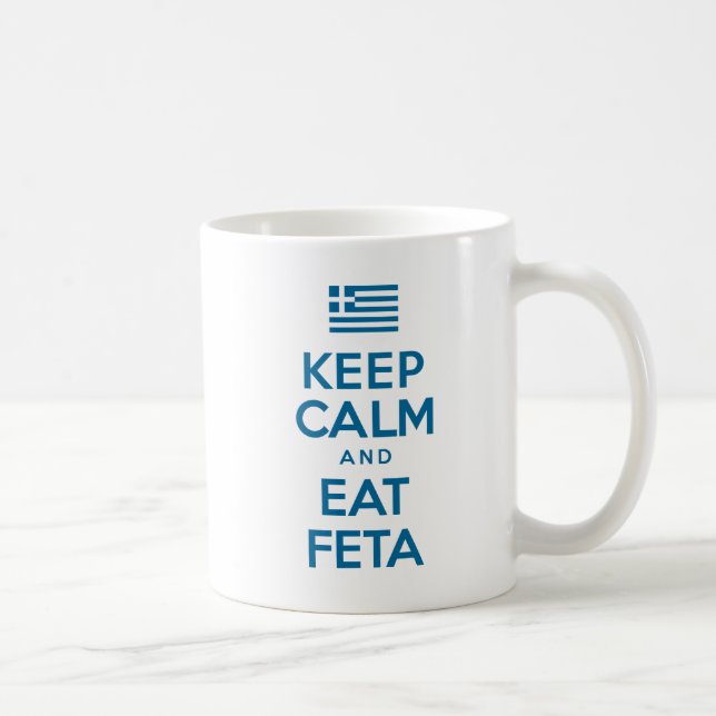 Keep Calm And Eat Feta Mug (Right)