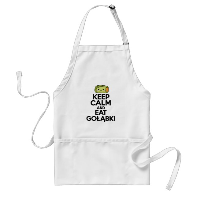 Keep Calm and Eat Golabki Kitchen Apron (Front)