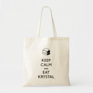 Keep Calm and Eat Krystal Tote Bag