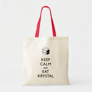 Keep Calm and Eat Krystal Tote Bag