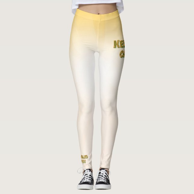Keep calm and eat leggings (Front)