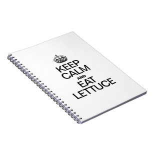 KEEP CALM AND EAT LETTUCE SPIRAL NOTEBOOK