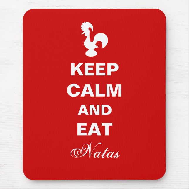 Keep Calm and Eat Natas Mousepad. Mouse Pad (Front)