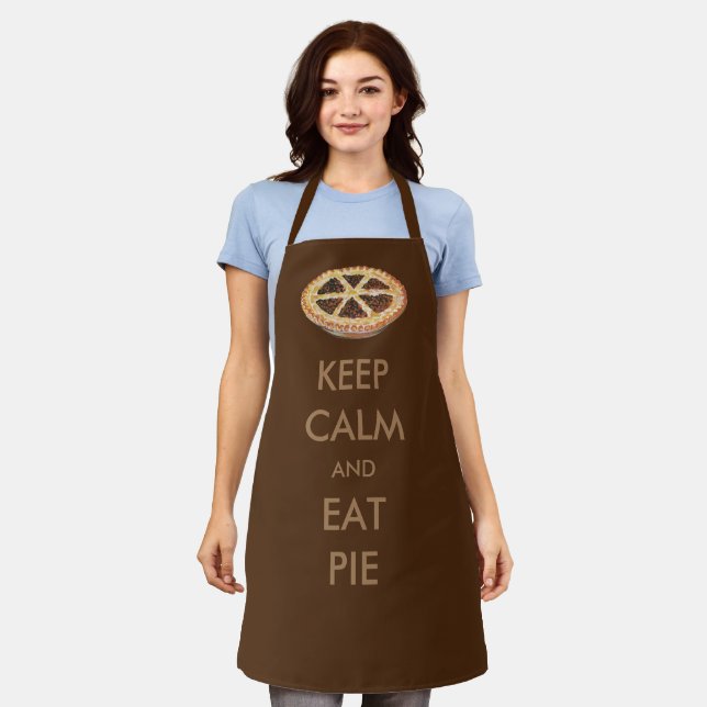 Keep Calm and Eat Pie Apron (Worn)