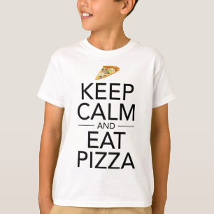 Keep Calm And Eat Pizza Funny Italian Food Lover T-Shirt