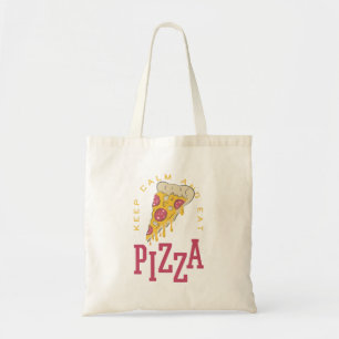 KEEP CALM AND EAT PIZZA - FUNNY TOTE BAG