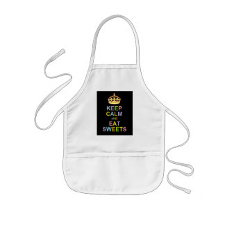 Keep Calm and Eat Sweets Kids Apron
