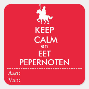 Keep Calm and Eet Pepernuts Sticker