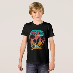 Keep Calm and Enjoy Summer Tri-Blend Shirt