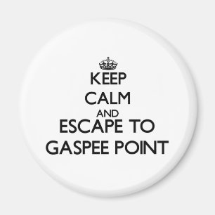 Keep calm and escape to Gaspee Point Rhode Island Magnet