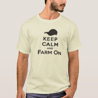 Keep Calm and Farm On Men's T-Shirt