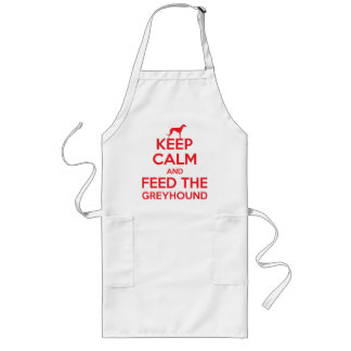 Keep Calm and Feed the Greyhound Long Apron