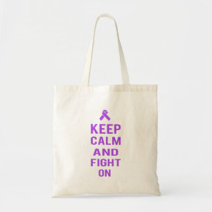 Keep Calm and Fight On Tote Bag