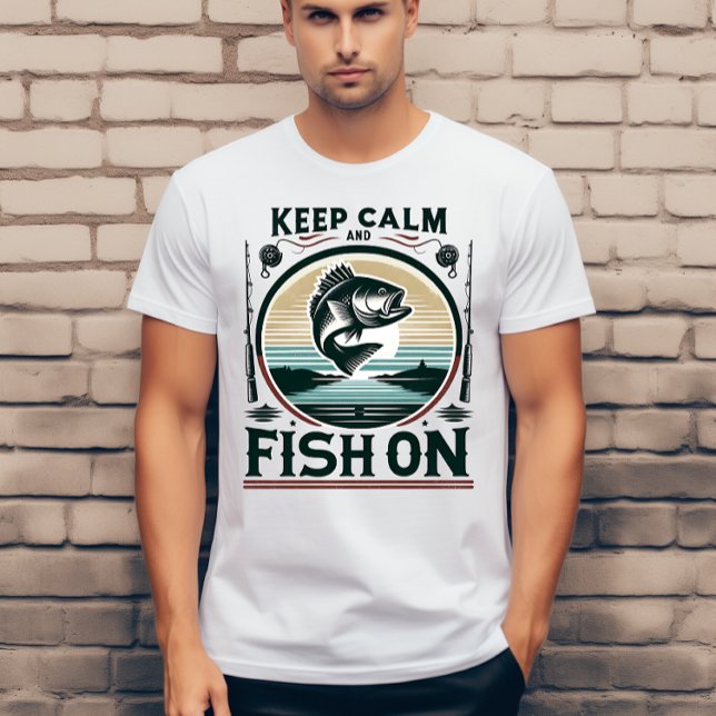 Keep calm and fish on T-Shirt (Creator Uploaded)