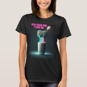 Keep Calm and Floss On Dentist T-Shirt