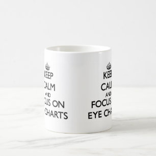 Keep Calm and focus on EYE CHARTS Coffee Mug
