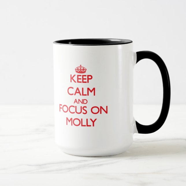 Keep Calm and focus on Molly Mug (Right)