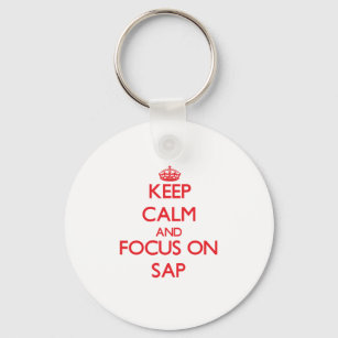 Keep Calm and focus on Sap Key Ring