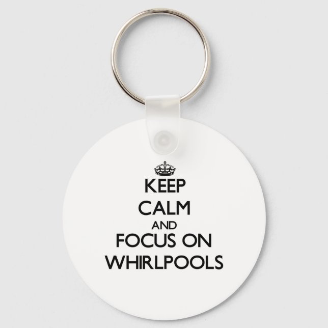 Keep Calm and focus on Whirlpools Key Ring (Front)