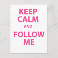 Keep Calm and Follow Me