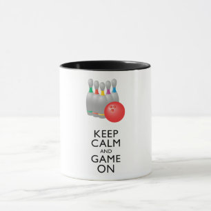 KEEP CALM AND GAME ON - Bowling Mug