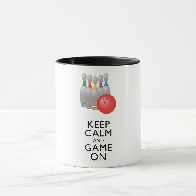 KEEP CALM AND GAME ON - Bowling Mug (Center)