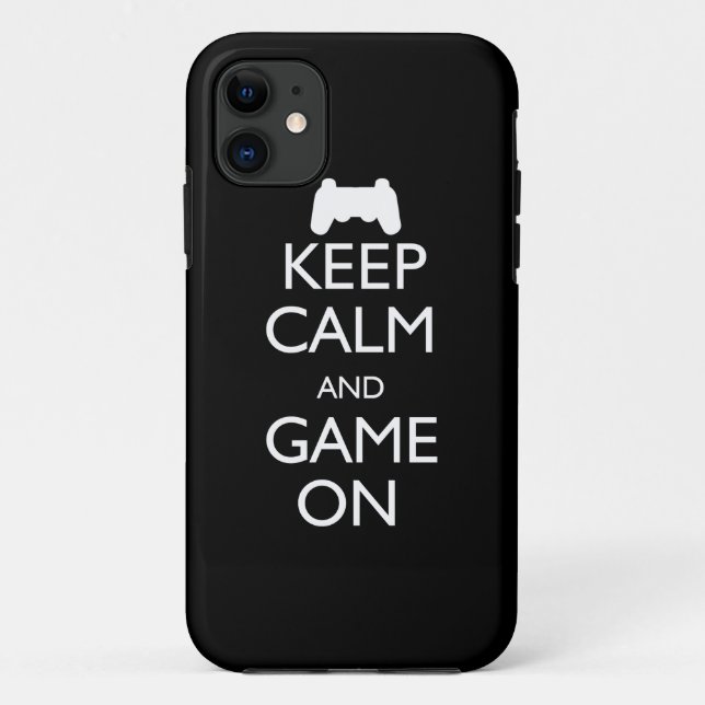 Keep Calm and Game On Case-Mate iPhone Case (Back)