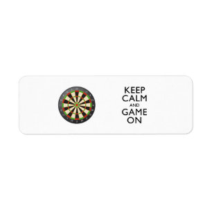 KEEP CALM AND GAME ON - Dart Board