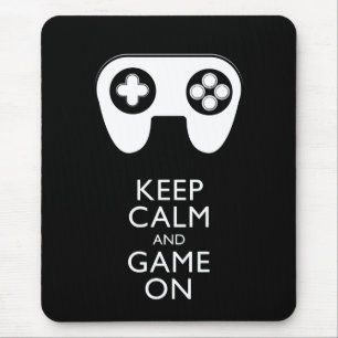 KEEP CALM AND GAME ON - Game pad Mouse Pad
