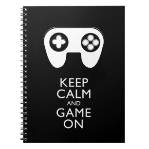 KEEP CALM AND GAME ON - Game pad Spiral Notebook