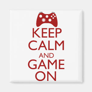 Keep Calm and Game On Magnet