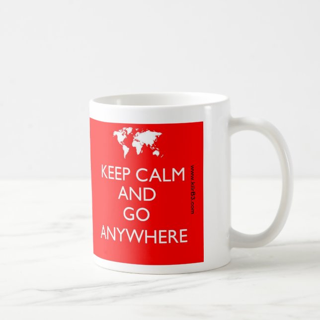 Keep Calm and Go Anywhere - - Mug (Right)