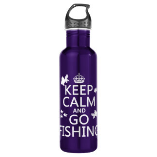 Keep Calm and Go Fishing 710 Ml Water Bottle