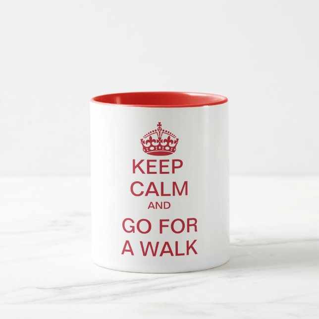 KEEP CALM and GO FOR A WALK Mug (Center)
