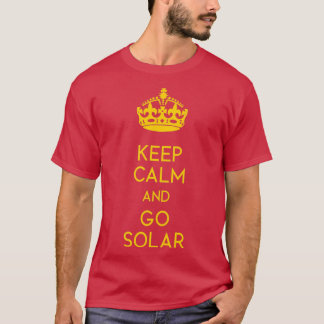 Keep Calm and Go Solar yellow T-Shirt