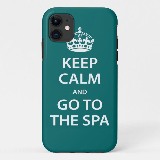 Keep Calm and Go To the Spa Case-Mate iPhone Case (Back)