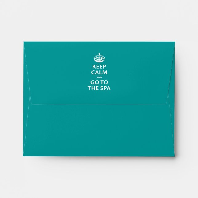 Keep Calm and Go to the Spa Envelopes (Back (Top Flap))