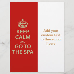 Keep Calm and Go To the Spa Flyer