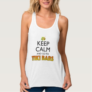 Keep Calm And Go To Tiki Bars Singlet