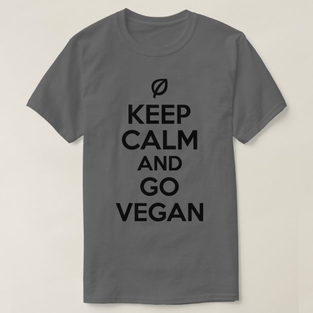 Keep calm and go vegan T-Shirt (Design Front)
