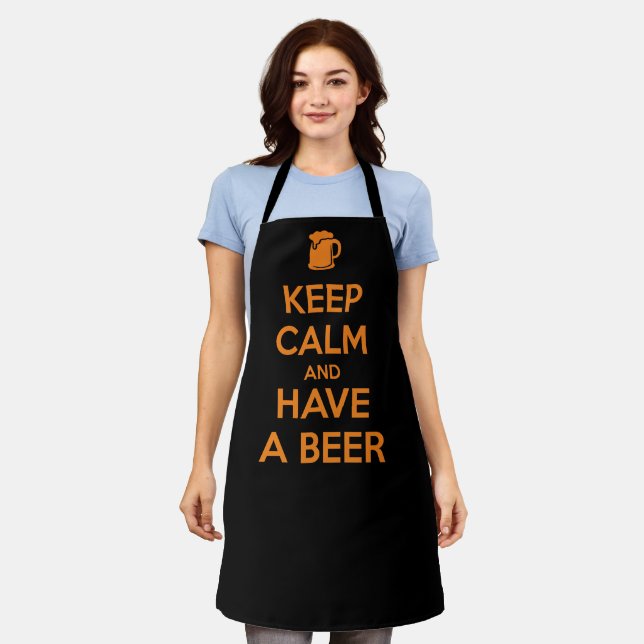 Keep Calm and Have a Beer Apron (Worn)