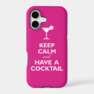 Keep Calm and Have A Cocktail (hot pink)