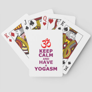 Keep calm and have a yoga sm playing cards