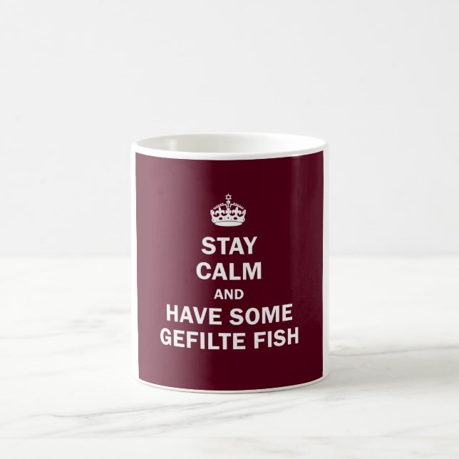 Keep calm and have some Gefilte Fish Coffee Mug (Center)