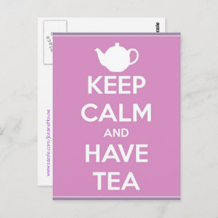 Keep Calm and Have Tea Postcard