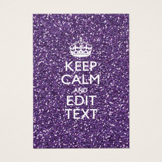 Keep Calm and Have Your Text Glamour Mauve (Front)