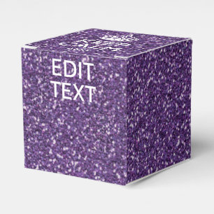 Keep Calm and Have Your Text Glamour Mauve Favour Box